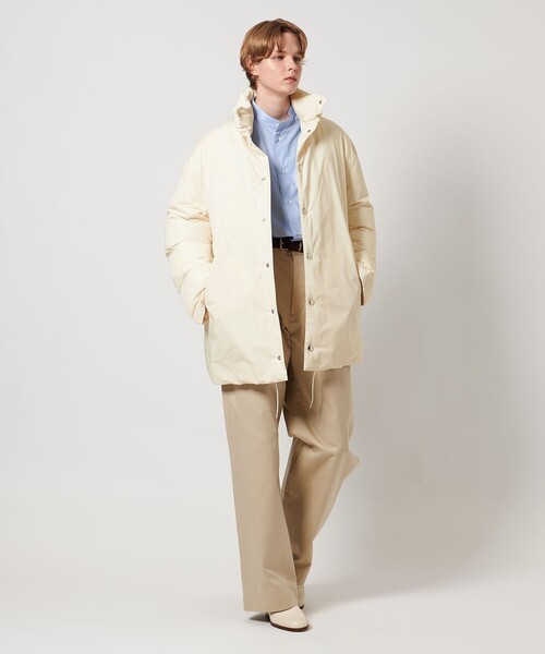 LOEFF（ロエフ）の「＜LOEFF＞タフタ スタンドカラー ダウンコート（その他アウター・レディース・オフホワイト/ブラック・0/1）」の21枚目の写真