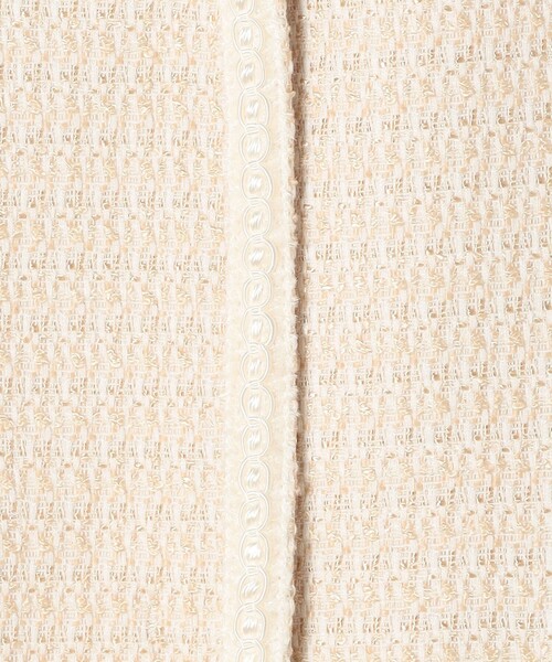 BALLSEY（ボールジィ）の「ライトファンシーツイード ペプラムジレ（ベスト・レディース・ライトベージュ/ネイビー・36）」の14枚目の写真