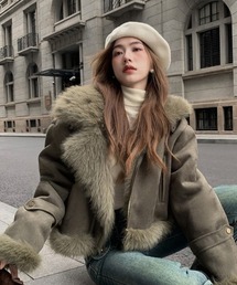 おしゃれスタ（オシャレスタ）の「フェイクファームートンジャケット（その他アウター）」