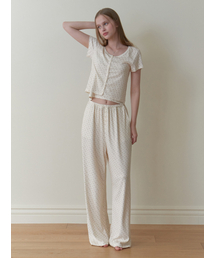 Florrie room pants (green flower)
