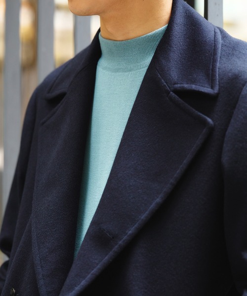 ウールカシミヤ ロングピーコート（ピーコート）｜BRILLA per il gusto