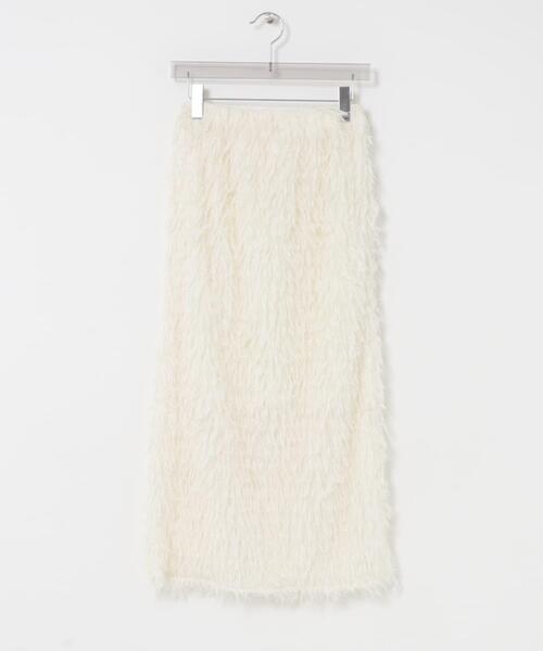 URBAN RESEARCH（アーバンリサーチ）の「フリンジジャガードスカート（スカート・レディース・ブラック/オフホワイト・38/36）」の5枚目の写真