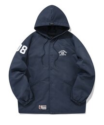 スポーツクラブ フードパーカ コーチジャケット ネイビー