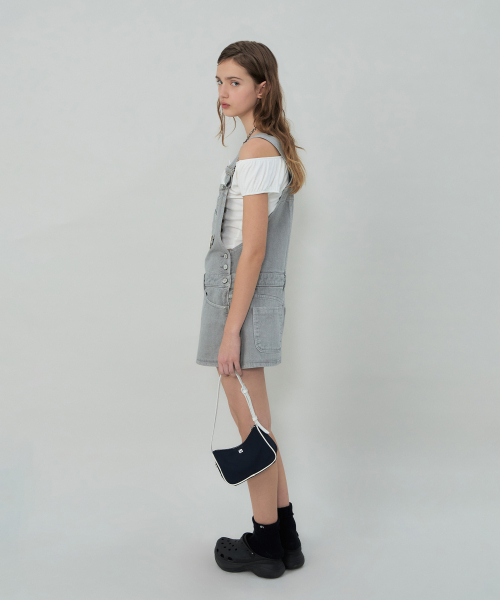 grove（グローブ）の「BLAKE DENIM OVERALL (GREY)（サロペット/オーバーオール・レディース・グレー・SMALL/MEDIUM）」の2枚目の写真