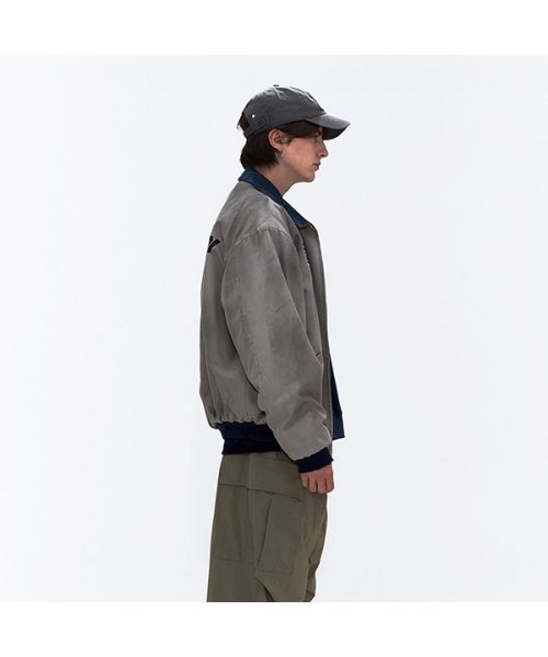 ERER（エルエル）の「[UN] メカニックヴィンテージジャケット グレー（ブルゾン・レディース・アッシュグレー・2/3/4/5）」の3枚目の写真