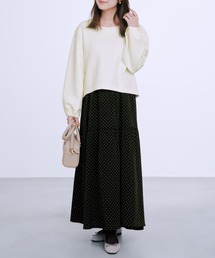 セール】ブラウジングニットドッキングワンピース 【低身長・小柄女性