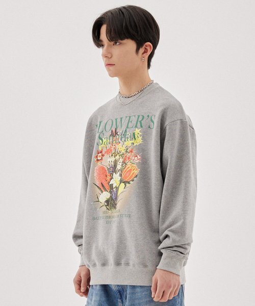VETEZE（ベテゼ）の「マルチフラワースウェット (グレー)（スウェット・メンズ・その他・X-LARGE/MEDIUM/LARGE）」の2枚目の写真