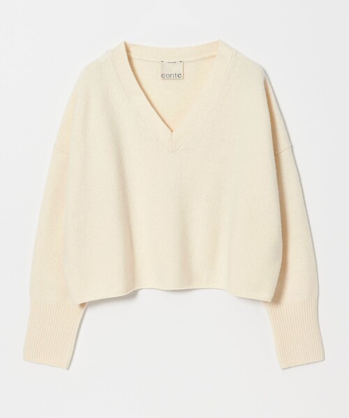 コンテ　conte NVL Vネックニット MOCA conte（コンテ）の「＜conte＞NVL Vネックニット（ニット/セーター