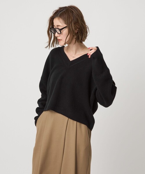 コンテ　conte NVL Vネックニット MOCA conte（コンテ）の「＜conte＞NVL Vネックニット（ニット/セーター