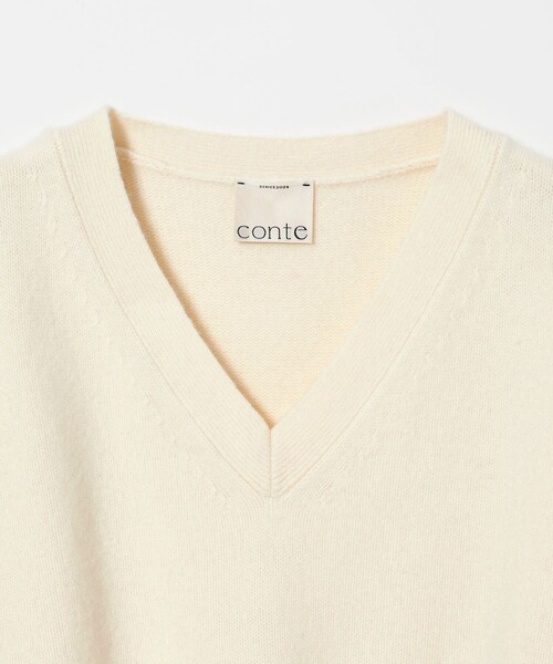 コンテ　conte NVL Vネックニット MOCA conte（コンテ）の「＜conte＞NVL Vネックニット（ニット/セーター