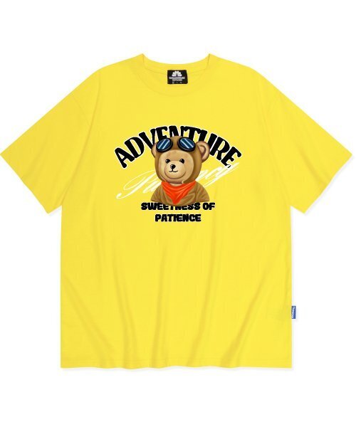 TRIPSHION(トリップション)の「パイロットベアグラフィックTシャツ - イエロー(Tシャツ/カットソー・メンズ・その他・LARGE/MEDIUM/X-LARGE)」の1枚目の写真
