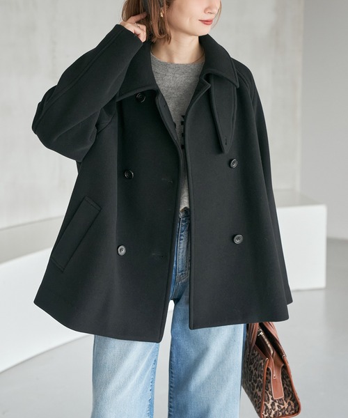 Spick & Span(スピックアンドスパン)の「《追加》S160スタンドカラーショートコート(その他アウター・レディース・ブラック/ベージュ/ブラウン・34/38/36)」の10枚目の写真