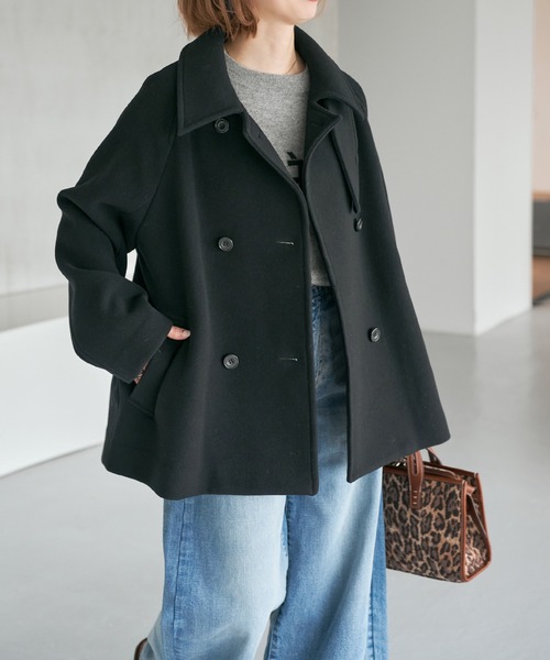 Spick & Span(スピックアンドスパン)の「《追加》S160スタンドカラーショートコート(その他アウター・レディース・ブラック/ベージュ/ブラウン・34/38/36)」の11枚目の写真