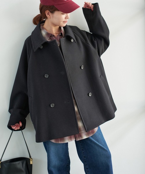 Spick & Span(スピックアンドスパン)の「《追加》S160スタンドカラーショートコート(その他アウター・レディース・ブラック/ベージュ/ブラウン・34/38/36)」の15枚目の写真