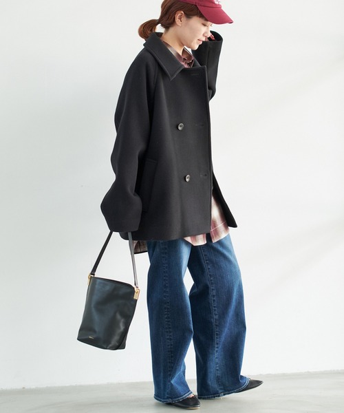 Spick & Span(スピックアンドスパン)の「《追加》S160スタンドカラーショートコート(その他アウター・レディース・ブラック/ベージュ/ブラウン・34/38/36)」の20枚目の写真