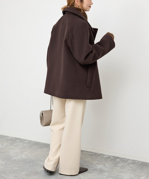 Spick & Span【2025AW】S160スタンドカラーコート 34 S160スタンドカラーショートコート（その他ブルゾン／アウター