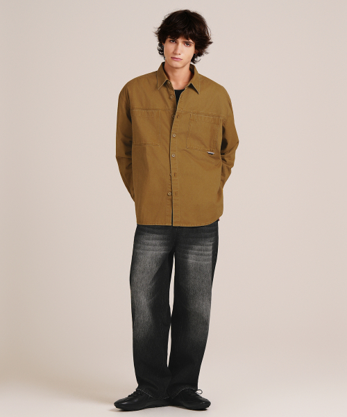 LXT（エルエックスティー）の「ワイドシロスパンウォッシュドデニムパンツ【ブラック】（デニムパンツ・レディース・その他・SMALL/MEDIUM/LARGE/X-LARGE/XX-LARGE/XXX-LARGE）」の4枚目の写真