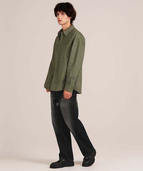 LXT（エルエックスティー）の「ワイドシロスパンウォッシュドデニムパンツ【ブラック】（デニムパンツ・レディース・その他・SMALL/MEDIUM/LARGE/X-LARGE/XX-LARGE/XXX-LARGE）」の5枚目の写真