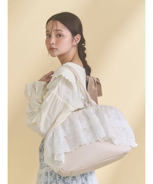 merry jenny（メリージェニー）の「クリームボストンバッグ（ボストンバッグ・レディース・ベージュ/アイボリー・FREE）」の15枚目の写真