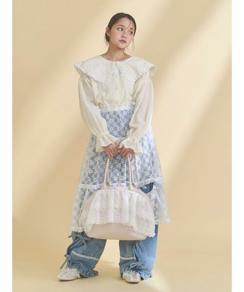 merry jenny（メリージェニー）の「クリームボストンバッグ（ボストンバッグ・レディース・ベージュ/アイボリー・FREE）」の17枚目の写真