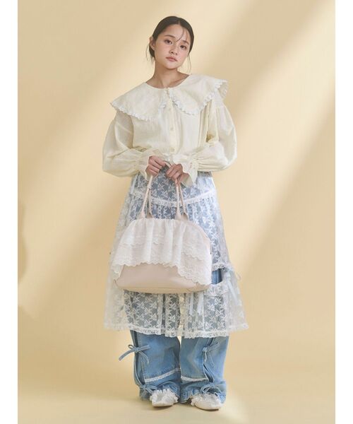 merry jenny（メリージェニー）の「クリームボストンバッグ（ボストンバッグ・レディース・ベージュ/アイボリー・FREE）」の18枚目の写真