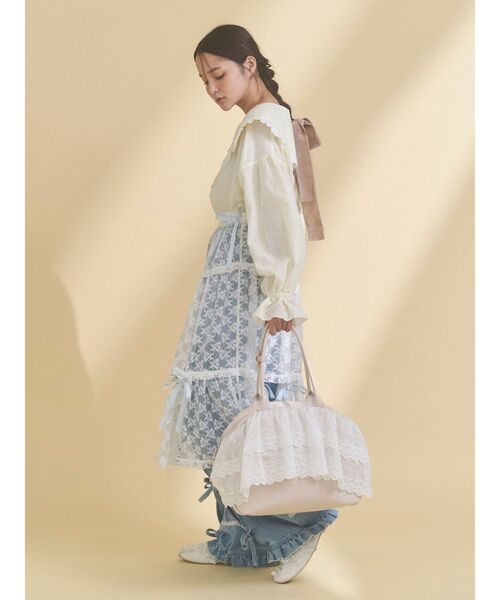 merry jenny（メリージェニー）の「クリームボストンバッグ（ボストンバッグ・レディース・ベージュ/アイボリー・FREE）」の19枚目の写真