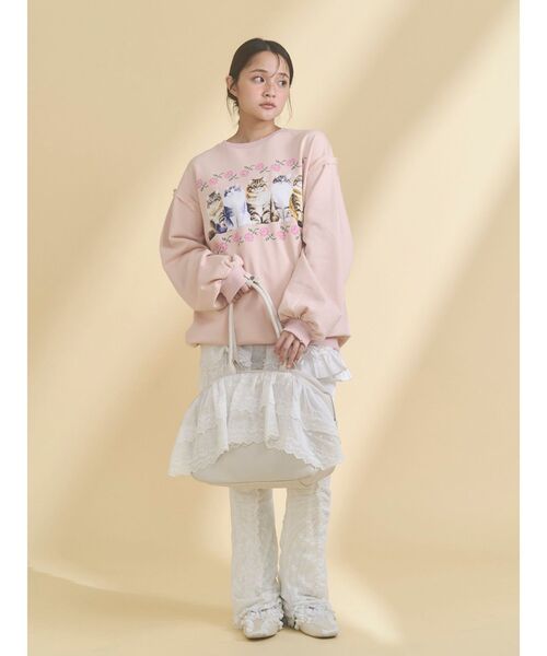 merry jenny（メリージェニー）の「クリームボストンバッグ（ボストンバッグ・レディース・ベージュ/アイボリー・FREE）」の4枚目の写真