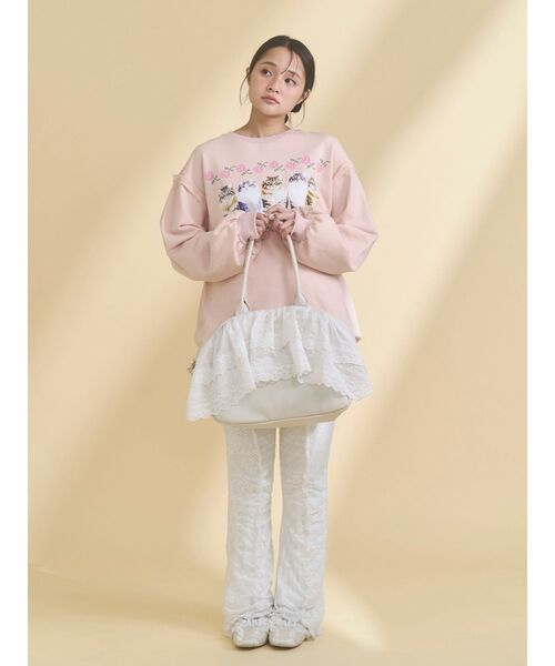 merry jenny（メリージェニー）の「クリームボストンバッグ（ボストンバッグ・レディース・ベージュ/アイボリー・FREE）」の5枚目の写真