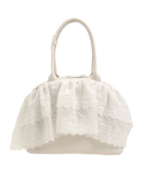 merry jenny（メリージェニー）の「クリームボストンバッグ（ボストンバッグ・レディース・ベージュ/アイボリー・FREE）」の12枚目の写真