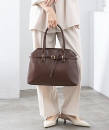 MIAN （ミアン）の「ベルトデザイン横型A4トートバッグ【詳細動画あり】（トートバッグ）」