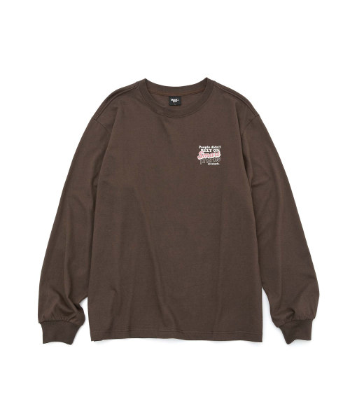 WMC(ダブリューエムシー)の「モバイルフォンロングスリーブ_BROWN(Tシャツ/カットソー・レディース・ブラウン・LARGE/X-LARGE)」の2枚目の写真