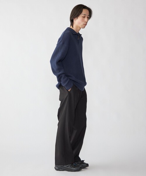 City Ambient Products（シティアンビエントプロダクツ）の「City Ambient Products: ソフト ヤーン カルゼ ニットポロ（ポロシャツ・メンズ・グレー/ブラック/レッド/ネイビー・SMALL/MEDIUM/LARGE）」の20枚目の写真
