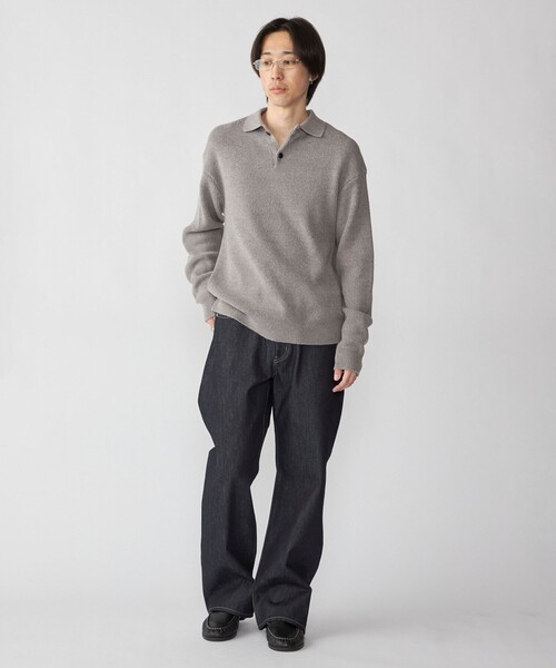 City Ambient Products（シティアンビエントプロダクツ）の「City Ambient Products: ソフト ヤーン カルゼ ニットポロ（ポロシャツ・メンズ・グレー/ブラック/レッド/ネイビー・SMALL/MEDIUM/LARGE）」の21枚目の写真