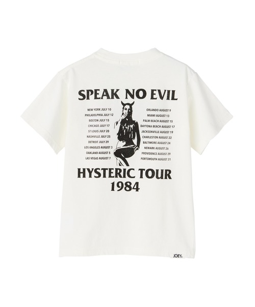 JOEY HYSTERIC(ジョーイヒステリック)の「HG TOUR 1984 半袖Tシャツ(Tシャツ/カットソー・キッズ・ブラック/ホワイト系その他2・LARGE)」の3枚目の写真