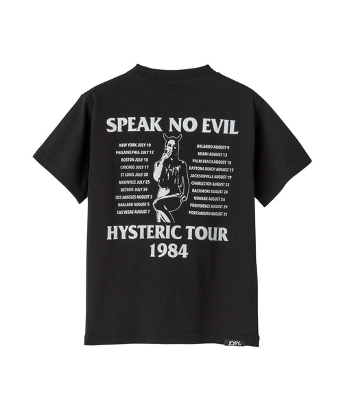 JOEY HYSTERIC(ジョーイヒステリック)の「HG TOUR 1984 半袖Tシャツ(Tシャツ/カットソー・キッズ・ブラック/ホワイト系その他2・LARGE)」の4枚目の写真