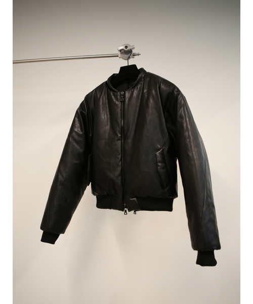 GOZER（ゴーザー）の「DOUBLE ZIP MA -1_BLACK（ブルゾン・メンズ・ブラック・1/2）」の10枚目の写真