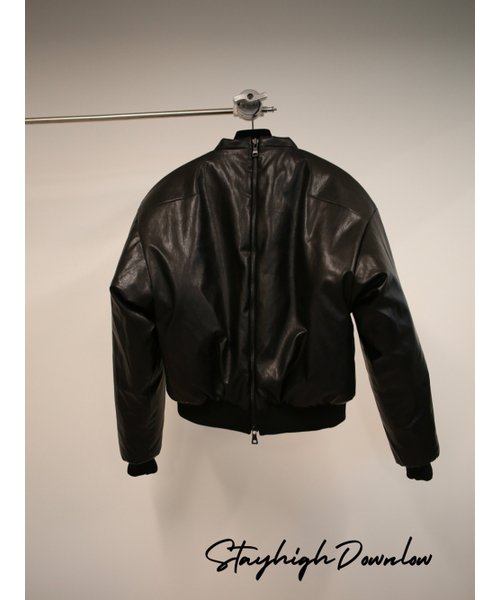 GOZER（ゴーザー）の「DOUBLE ZIP MA -1_BLACK（ブルゾン・メンズ・ブラック・1/2）」の4枚目の写真