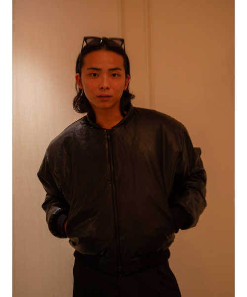 GOZER（ゴーザー）の「DOUBLE ZIP MA -1_BLACK（ブルゾン・メンズ・ブラック・1/2）」の6枚目の写真