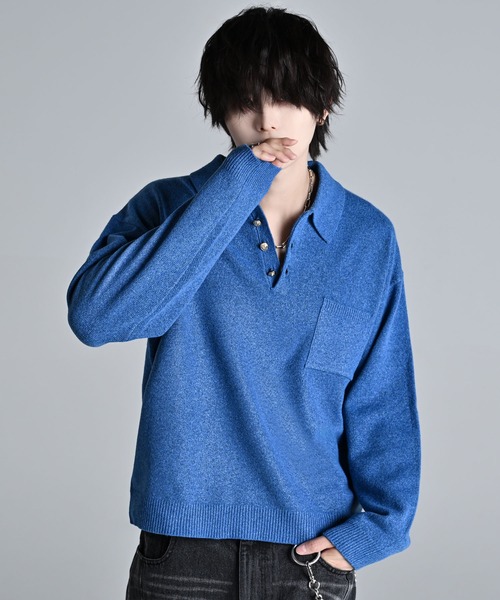 ポロ　セーター 7G Comfort Knit Polo / 7ゲージ コンフォート ニットポロ（ポロシャツ