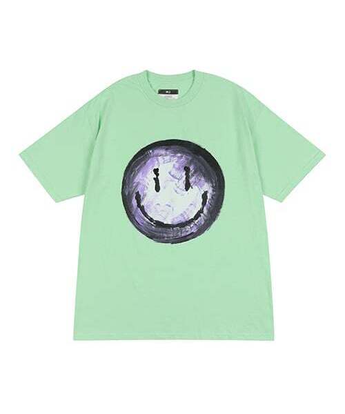 THE MADNESS(ザ マッドネス)の「HAND WORK SGN SMILE T-SHIRTS_GRN(Tシャツ/カットソー・メンズ・その他・FREE)」の1枚目の写真
