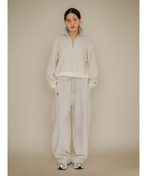 PSUCHE（プシュケ）の「2WAY OVERFIT SWEATPANTS_MELANGE CREAM（スウェットパンツ）」