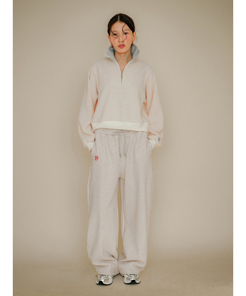 PSUCHE(プシュケ)の「2WAY OVERFIT SWEATPANTS_MELANGE CREAM(スウェットパンツ・レディース・その他・MEDIUM/LARGE)」の1枚目の写真