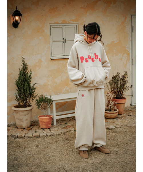 PSUCHE(プシュケ)の「2WAY OVERFIT SWEATPANTS_MELANGE CREAM(スウェットパンツ・レディース・その他・MEDIUM/LARGE)」の6枚目の写真