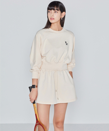 A-LINE SWEAT SKIRT - IVORY