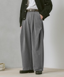 RAGEBLUE | ARCH TUCK 3D Curve Buggy Slacks/バギーワイドスラックス(スラックス)