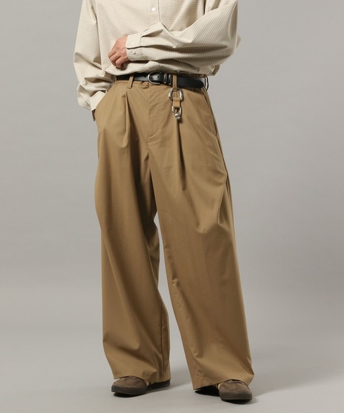 RAGEBLUE(レイジブルー)の「ARCH TUCK 3D Curve Buggy Slacks/バギーワイドスラックス(スラックス・メンズ・ベージュ/グレー系その他/ブラック・LARGE/MEDIUM)」の19枚目の写真