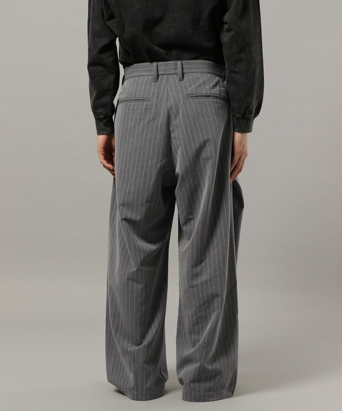 RAGEBLUE(レイジブルー)の「ARCH TUCK 3D Curve Buggy Slacks/バギーワイドスラックス(スラックス・メンズ・ベージュ/グレー系その他/ブラック・LARGE/MEDIUM)」の21枚目の写真