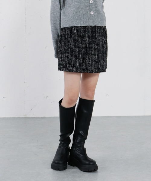 archives（アルシーヴ）の「ラメツイードラップスカパン（その他パンツ・レディース・レッド/ブラック/アイボリー・MEDIUM）」の22枚目の写真