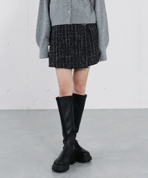 archives（アルシーヴ）の「ラメツイードラップスカパン（その他パンツ・レディース・レッド/ブラック/アイボリー・MEDIUM）」の20枚目の写真