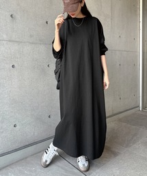 ビッグシルエット長袖Tシャツワンピース